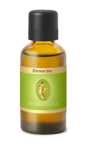 PRIMAVERA Ätherisches Öl Zitrone bio 50 ml - Aromaöl, Duftöl, Aromatherapie - erfrischend, konzentrationsfördernd, aufmunternd - vegan im Sale